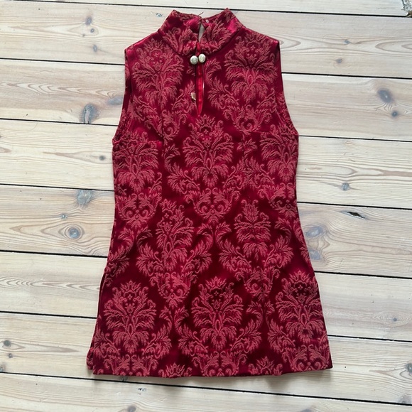 Rare 60s English brocade tunic, size 0-2 - Picture 1 of 6